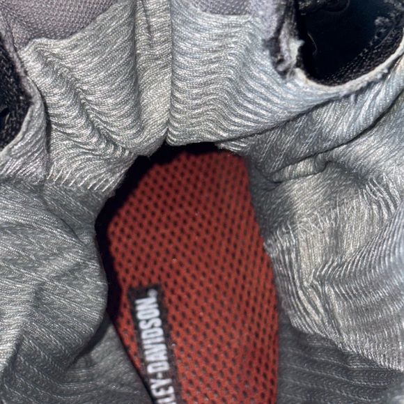 Harley-Davidson Black Leather Lace-Up Boots - Picture 7 of 11